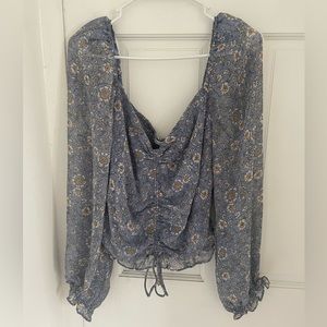 ASTR the label floral blouse